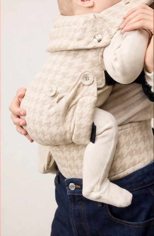 Maison Koala Porte-bébé Physiologique - Coton - Beige et Blanc Ma boutique