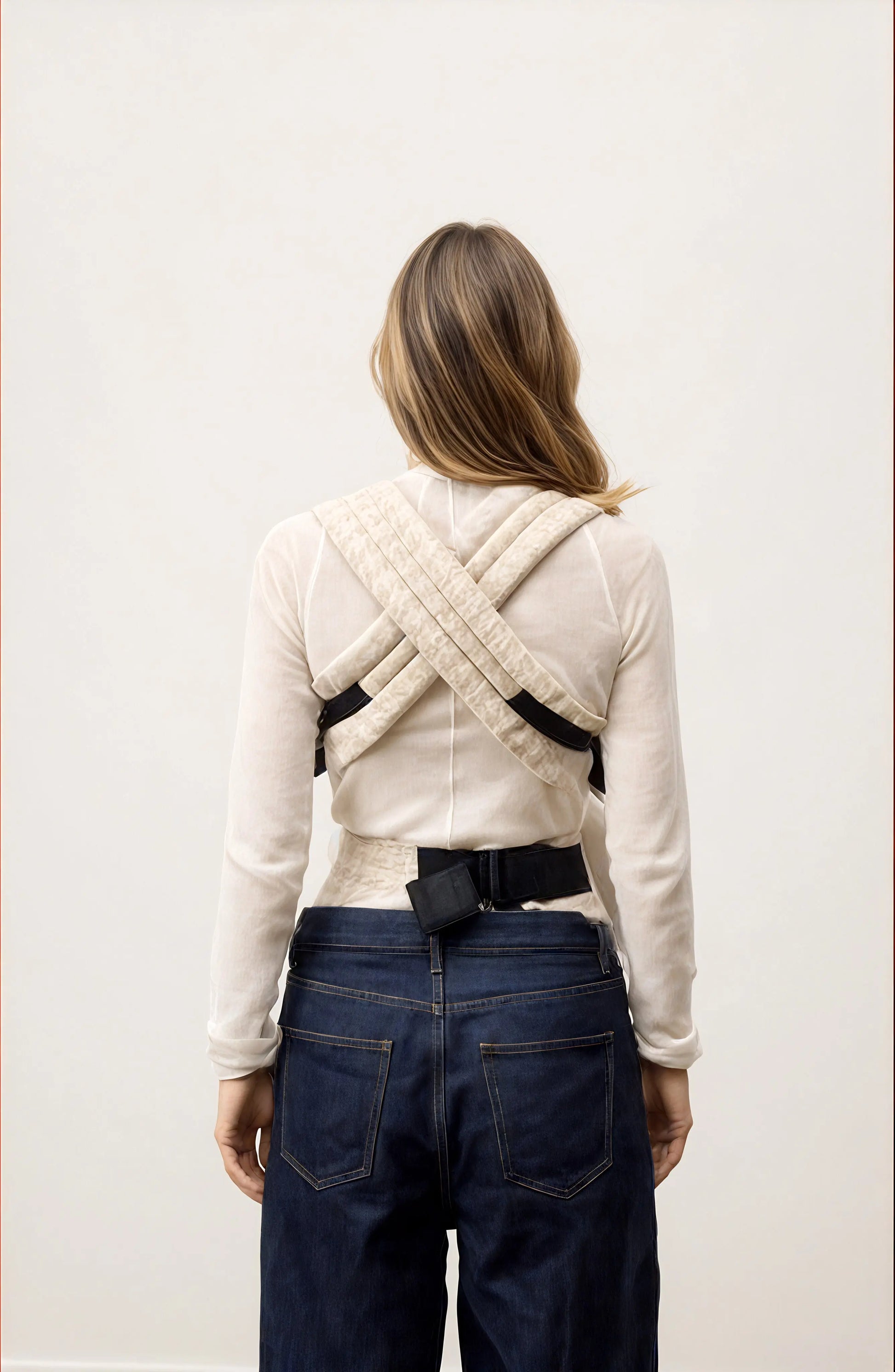 Maison Koala Porte-bébé Physiologique - Coton - Beige et Blanc Ma boutique