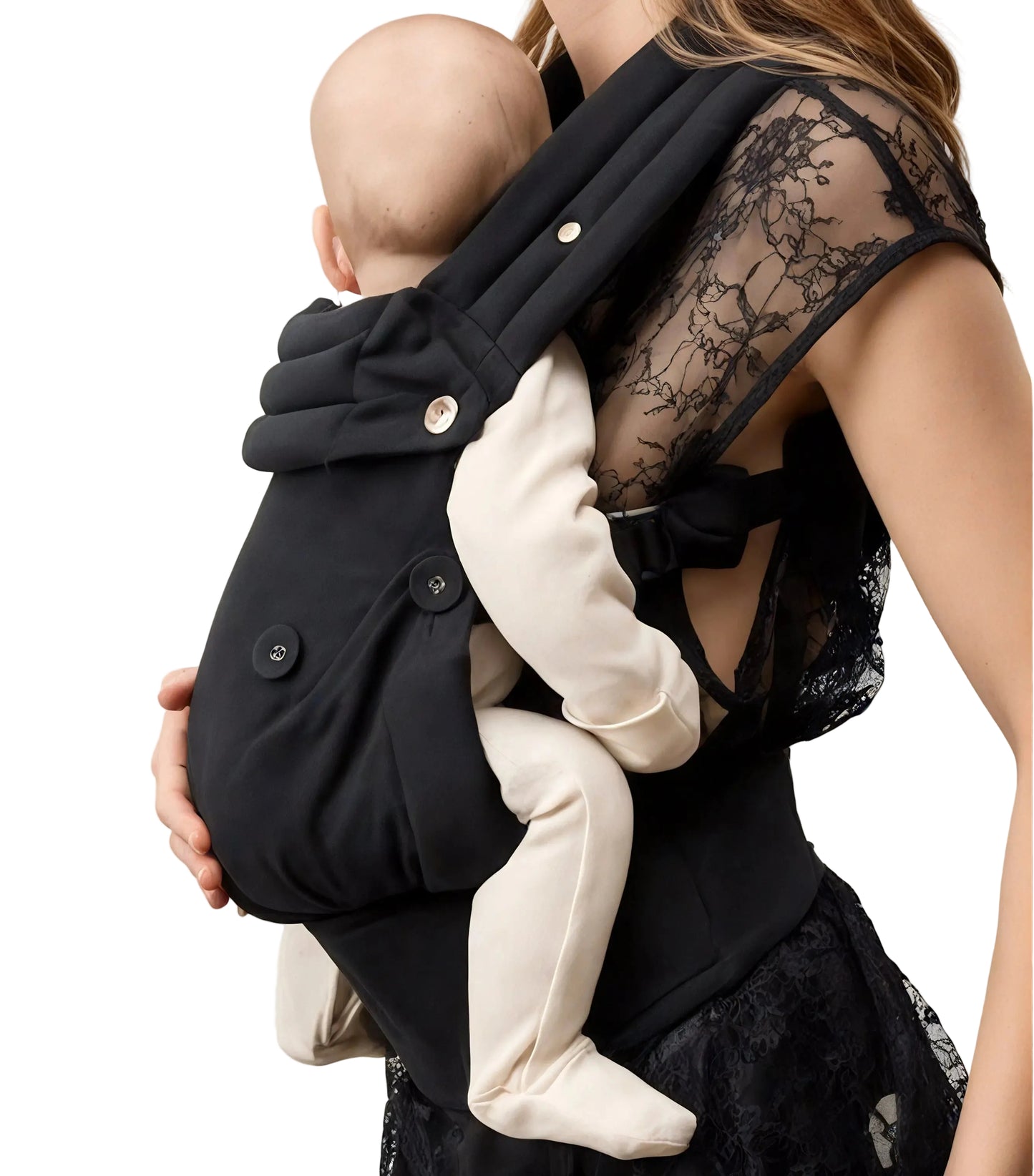 Maison Koala Porte-bébé Physiologique - Coton - Noir Ma boutique