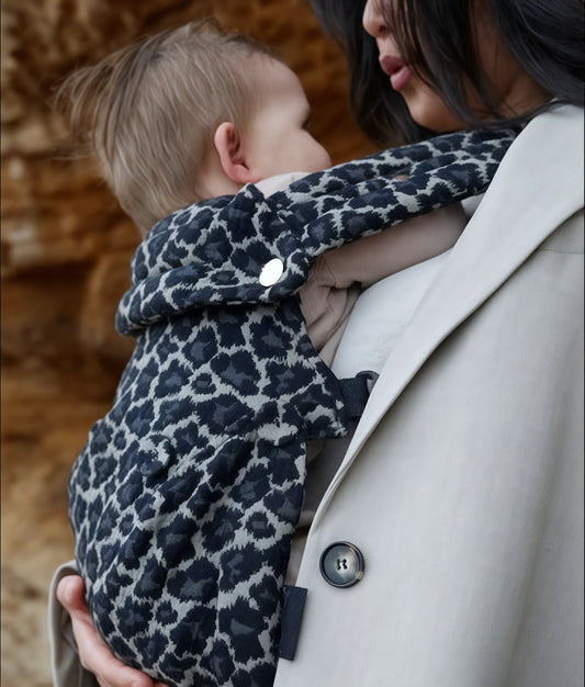 Maison Koala Porte-bébé Ergonomique - Coton - Noir Leopard